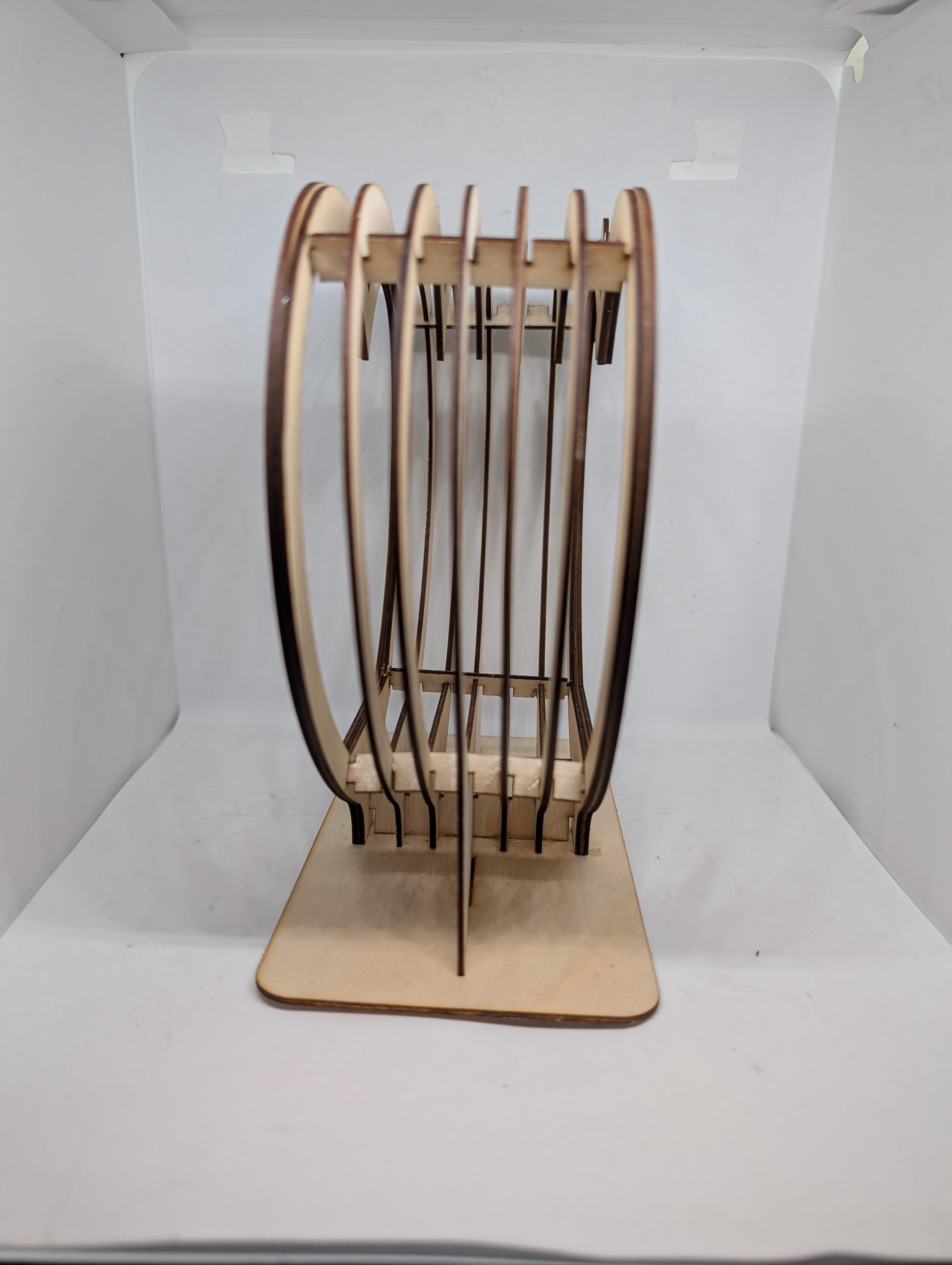 Handmade Layered Heart Tea Light Holder – Wooden Valentine's Decor