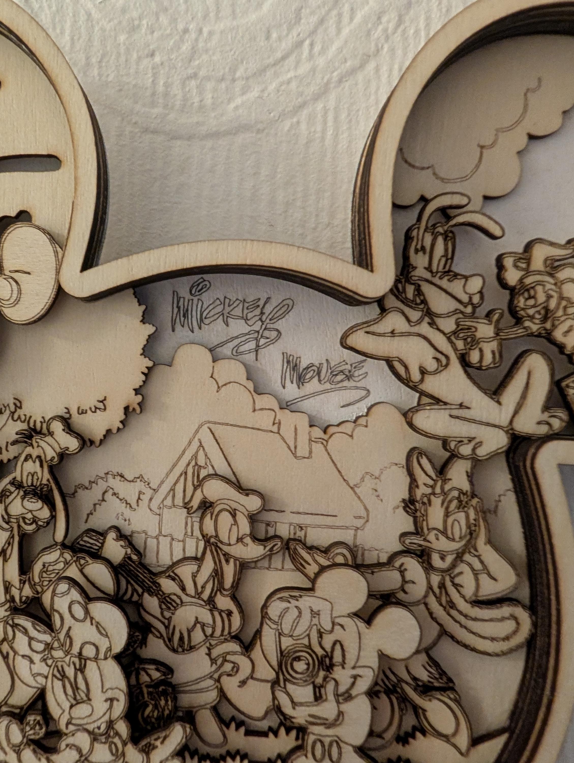 Disney Inspired 3D Layered Picture – Handmade Laser Cut Wooden Wall Art – Magical Nursery & Home Décor