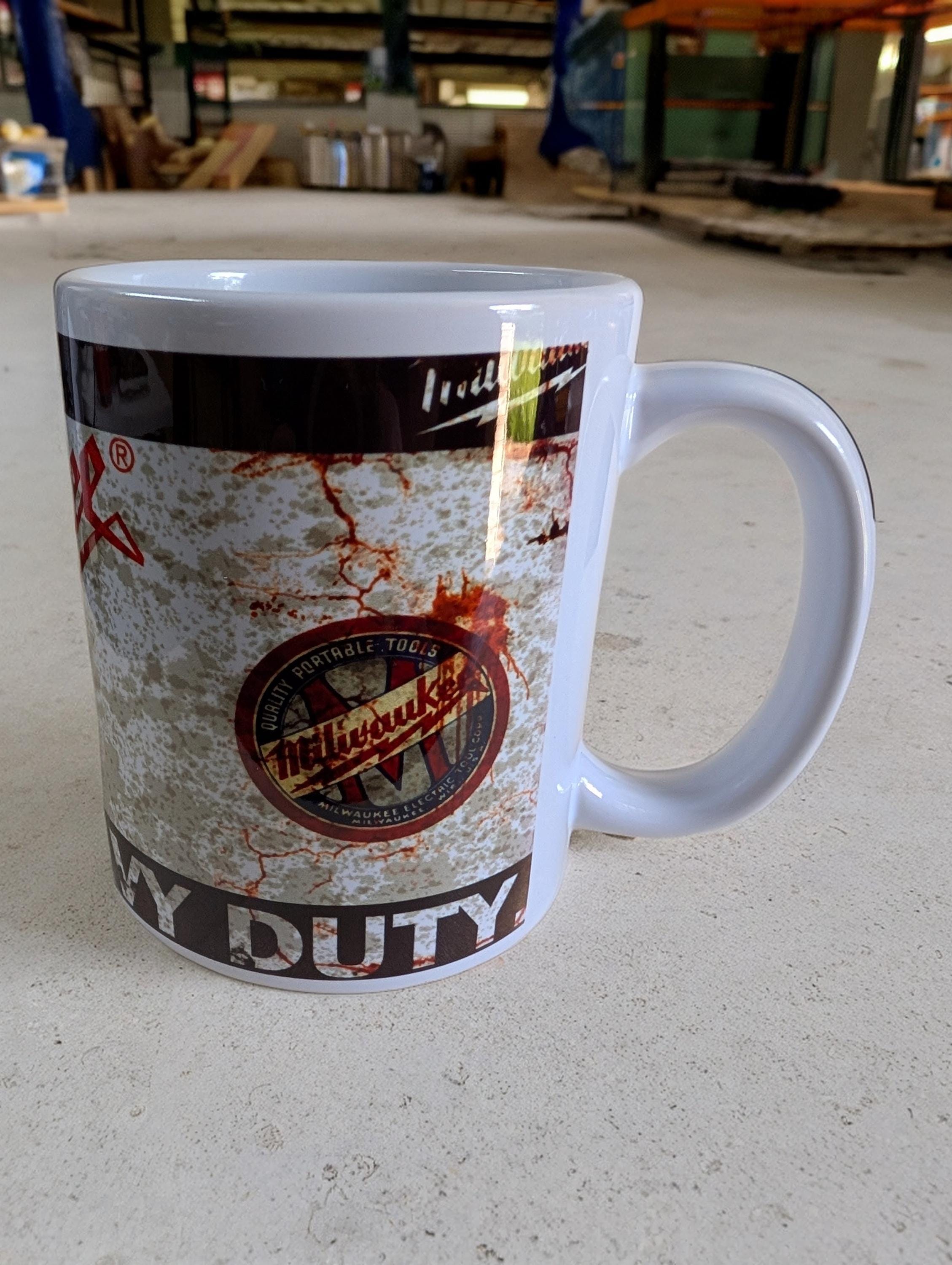 Red Tool-Style 11oz Mug – Milwaukee-Inspired Design