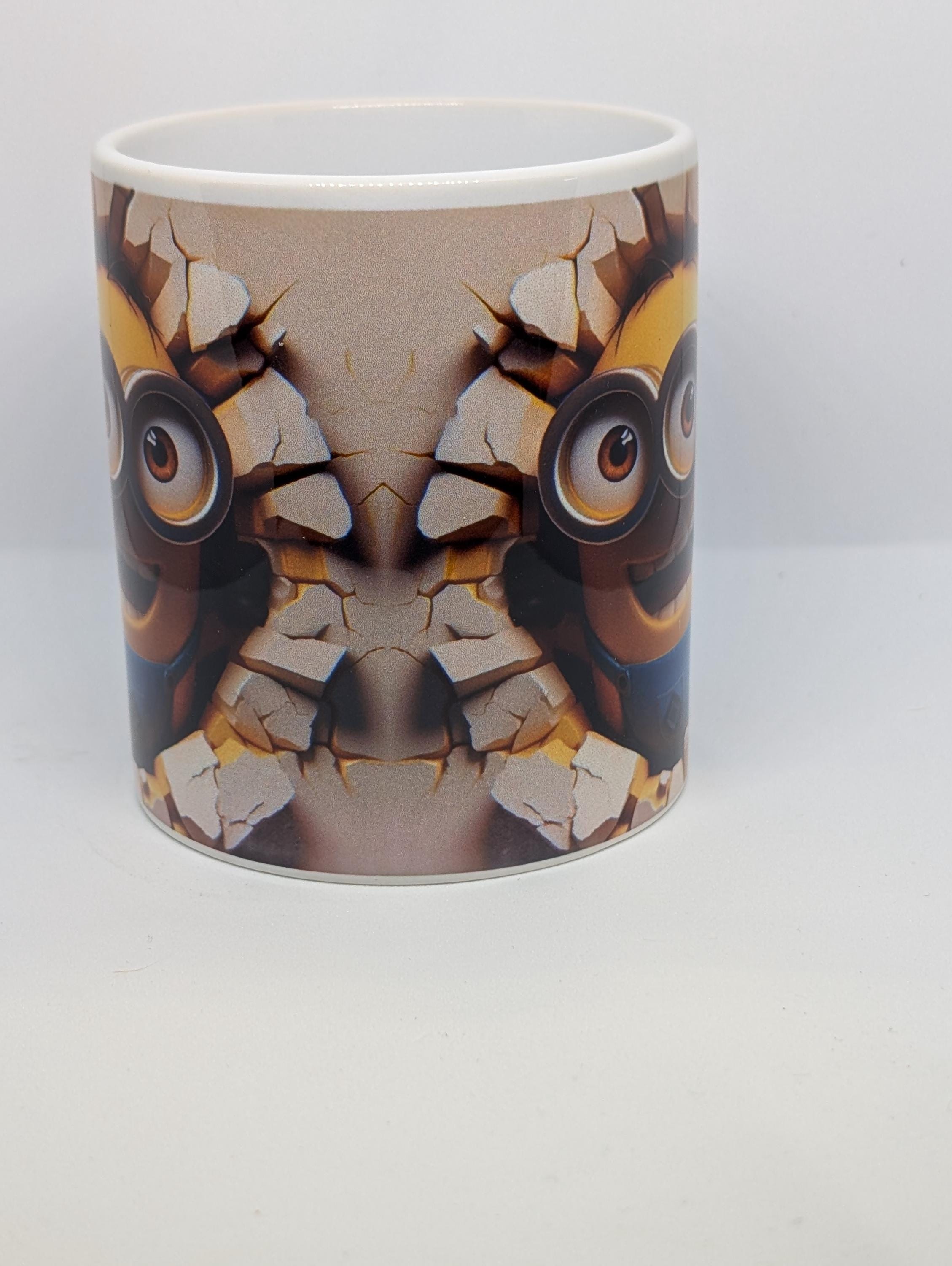 Yellow Cartoon Minion-Style 11oz Mug – Fun Character Cup
