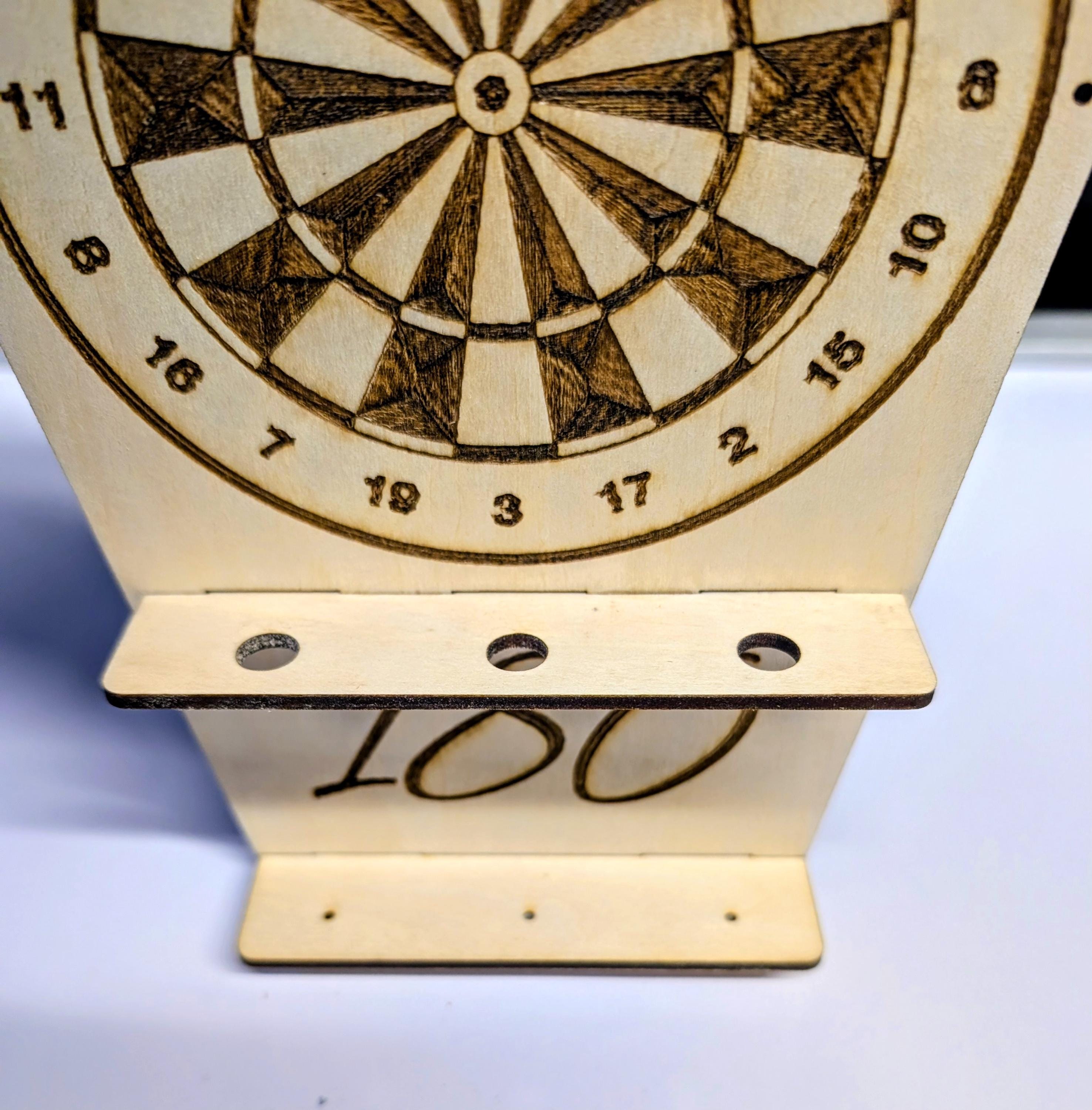 3 Dart Holder – Handmade Wooden Wall Mount