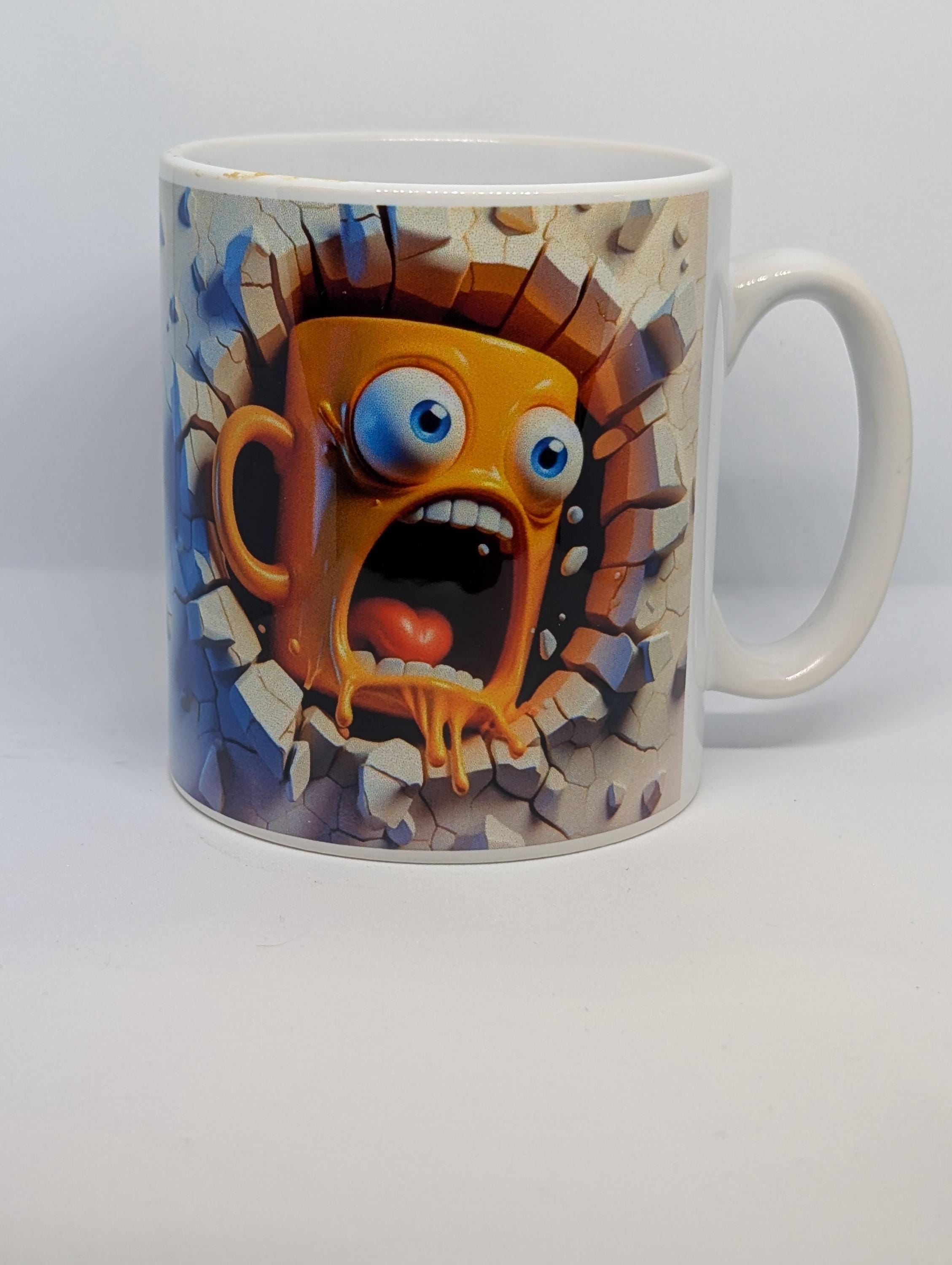 Mad Emoji 3D Effect Mug – 11oz Sublimation Mug