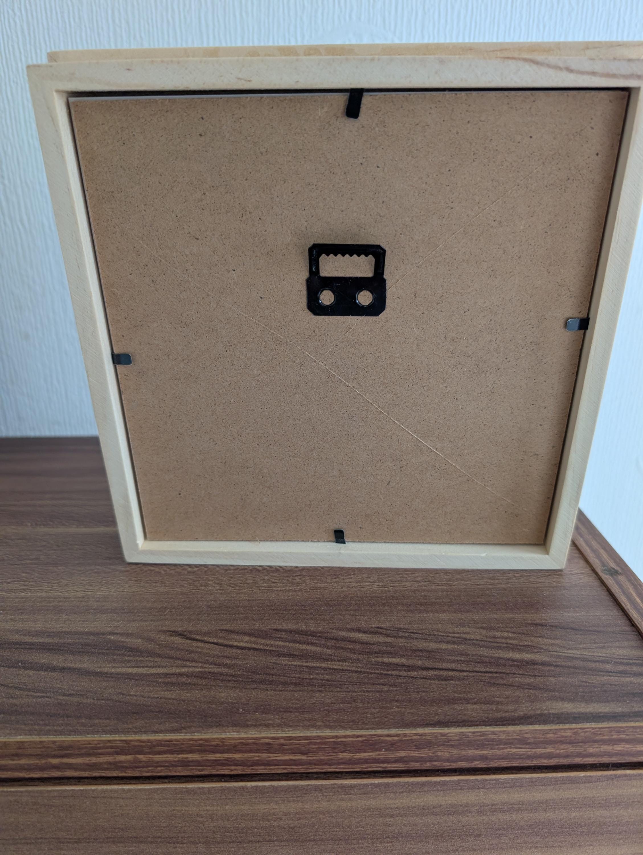 Laser Cut Wedding Ring Frame – Handmade Wooden Keepsake