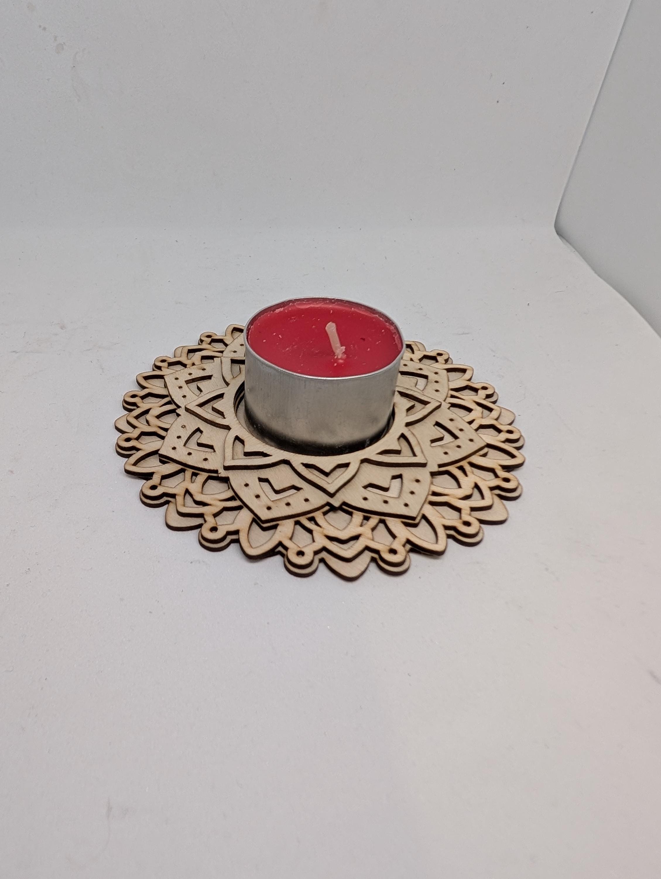 Handmade & Laser Cut Tea Light Stands