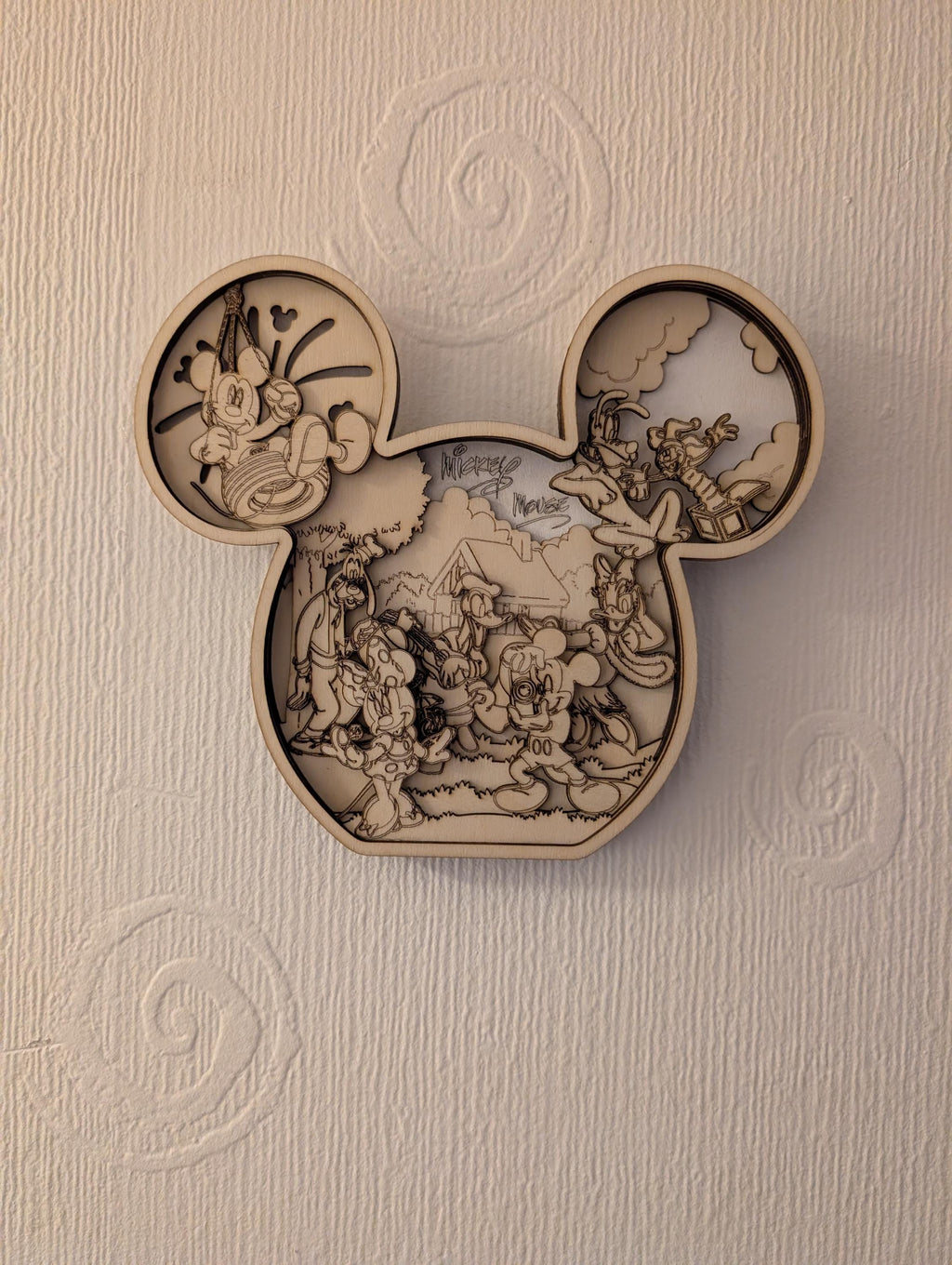 Disney Inspired 3D Layered Picture – Handmade Laser Cut Wooden Wall Art – Magical Nursery & Home Décor