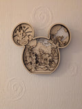 Disney Inspired 3D Layered Picture – Handmade Laser Cut Wooden Wall Art – Magical Nursery & Home Décor