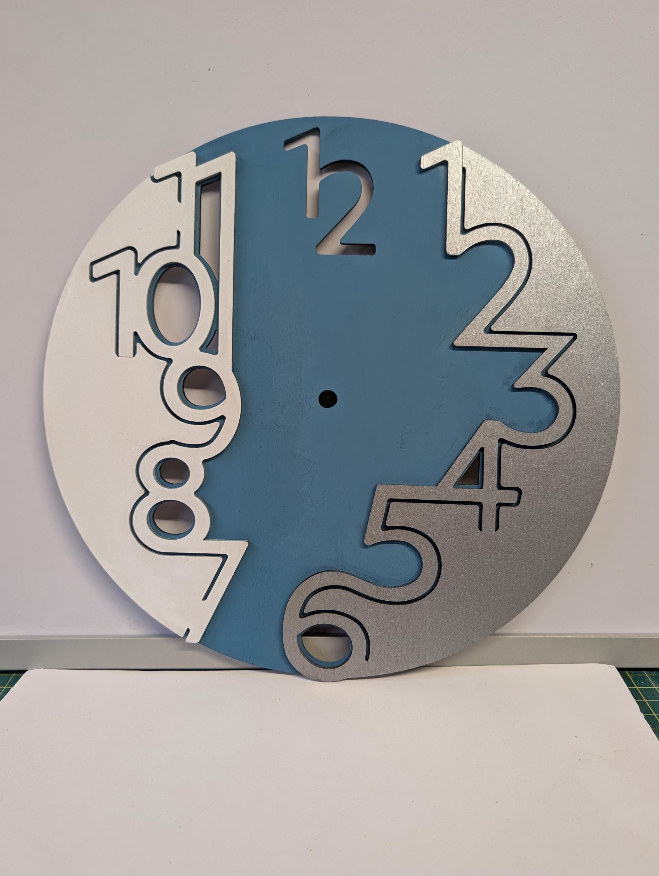 Laser Cut Wooden Wall Clock – Art Deco Home Decor