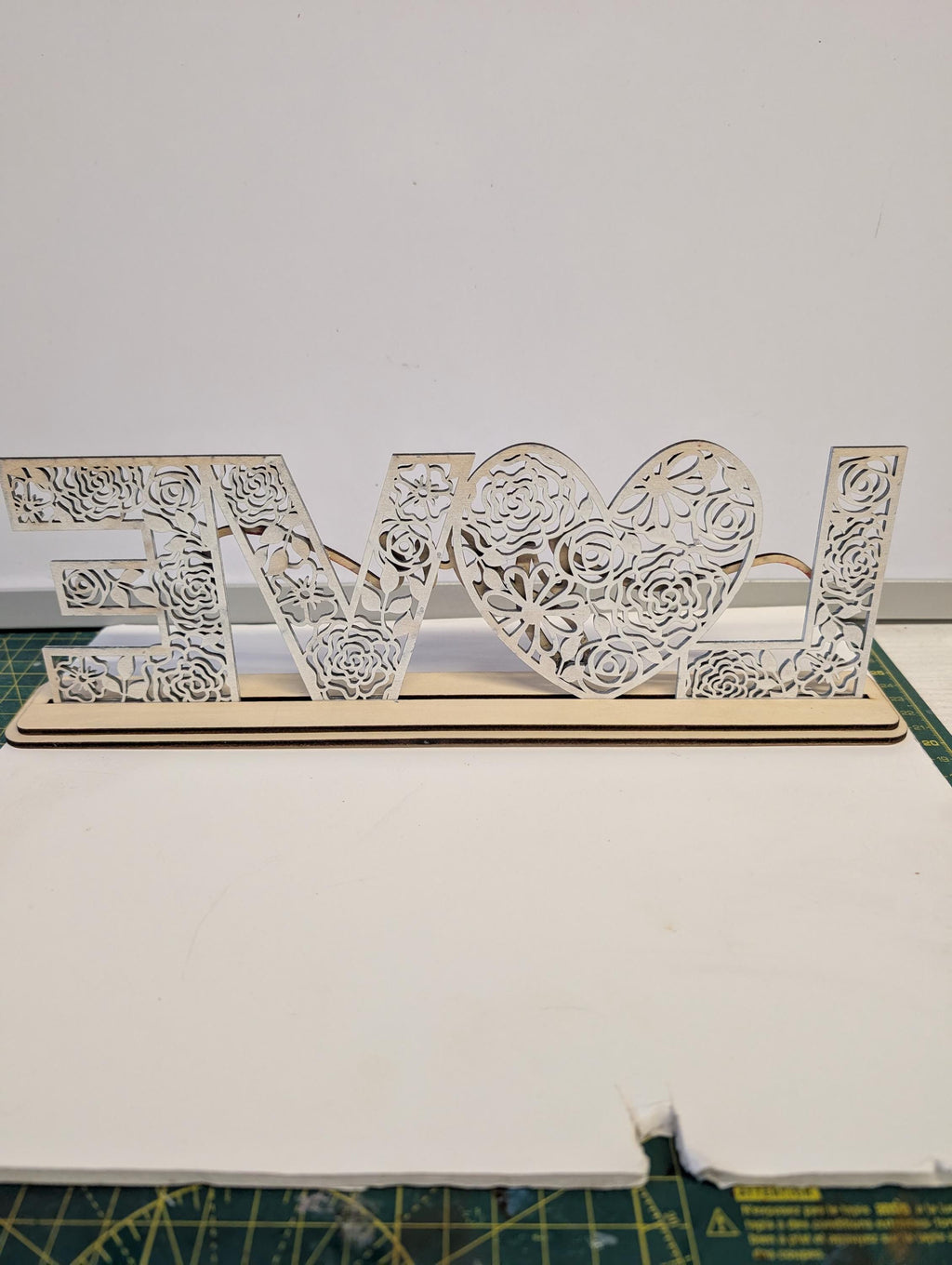 Laser Cut Love You Ornament – Handmade Wooden Anniversary Gift