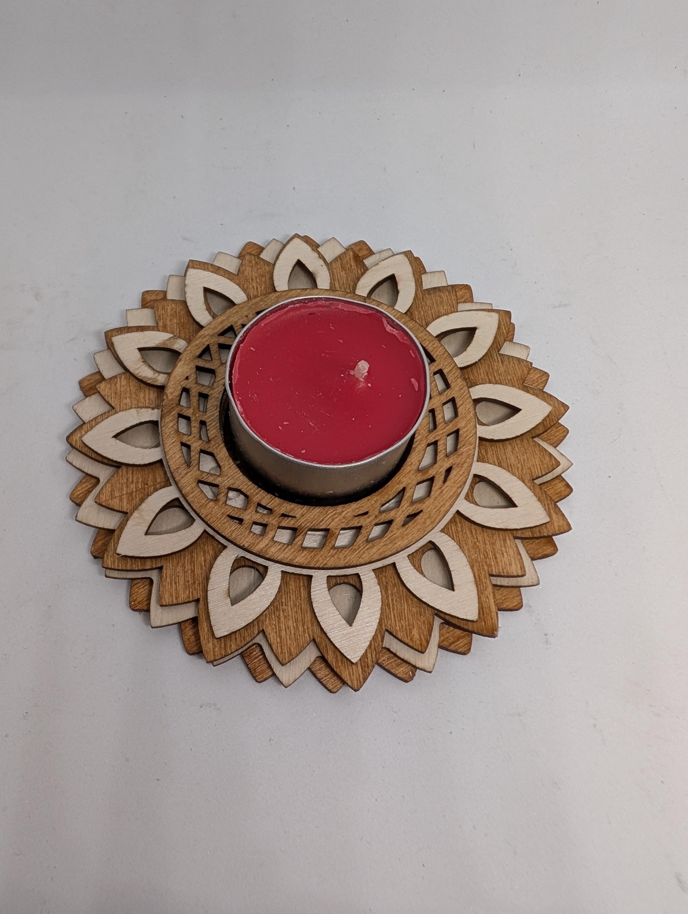 Handmade & Laser Cut Tea Light Stands