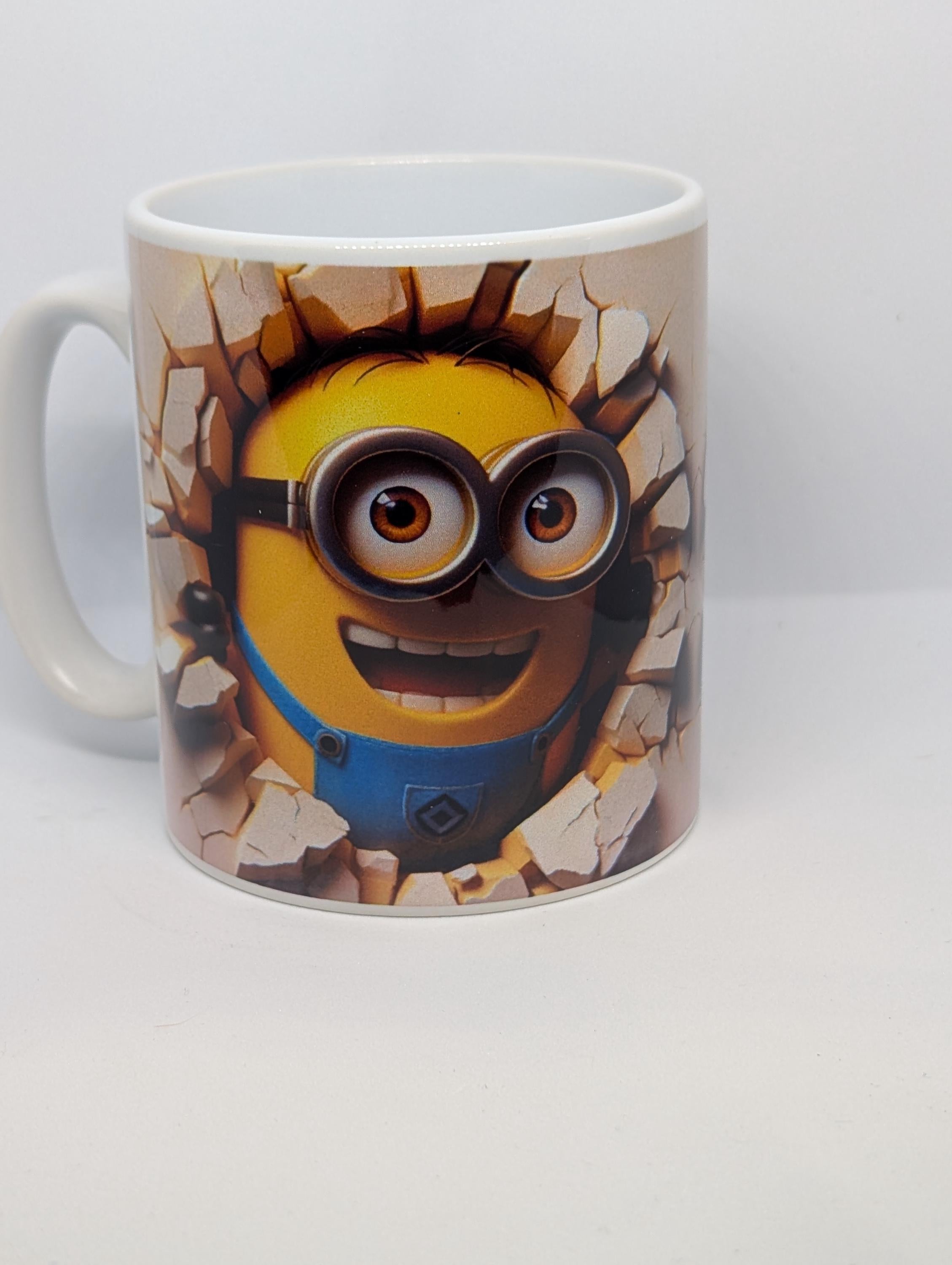 Yellow Cartoon Minion-Style 11oz Mug – Fun Character Cup