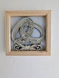 Laser Cut Wedding Ring Frame – Handmade Wooden Keepsake