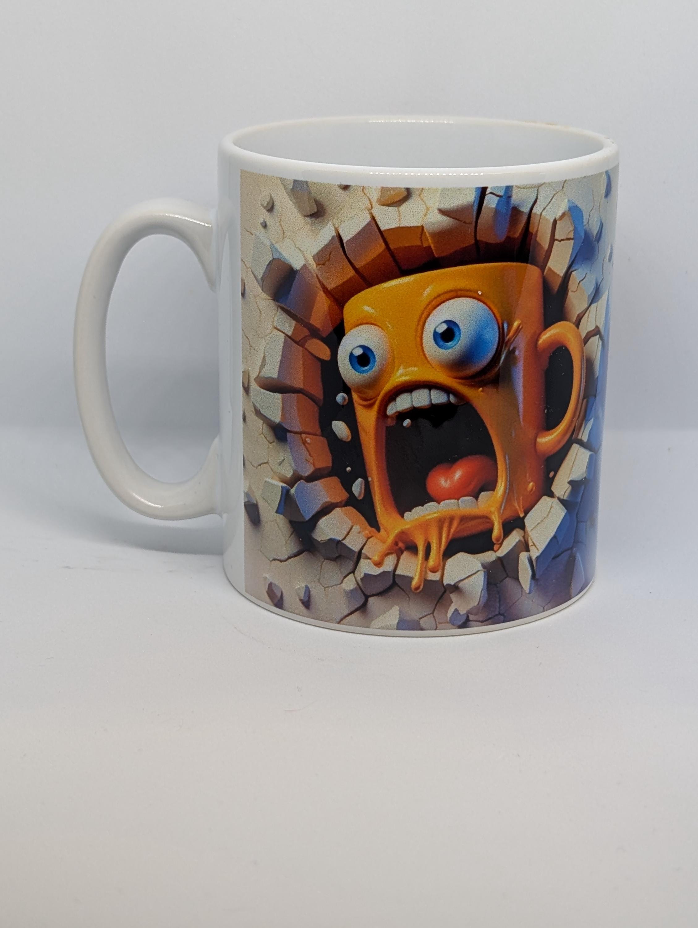 Mad Emoji 3D Effect Mug – 11oz Sublimation Mug