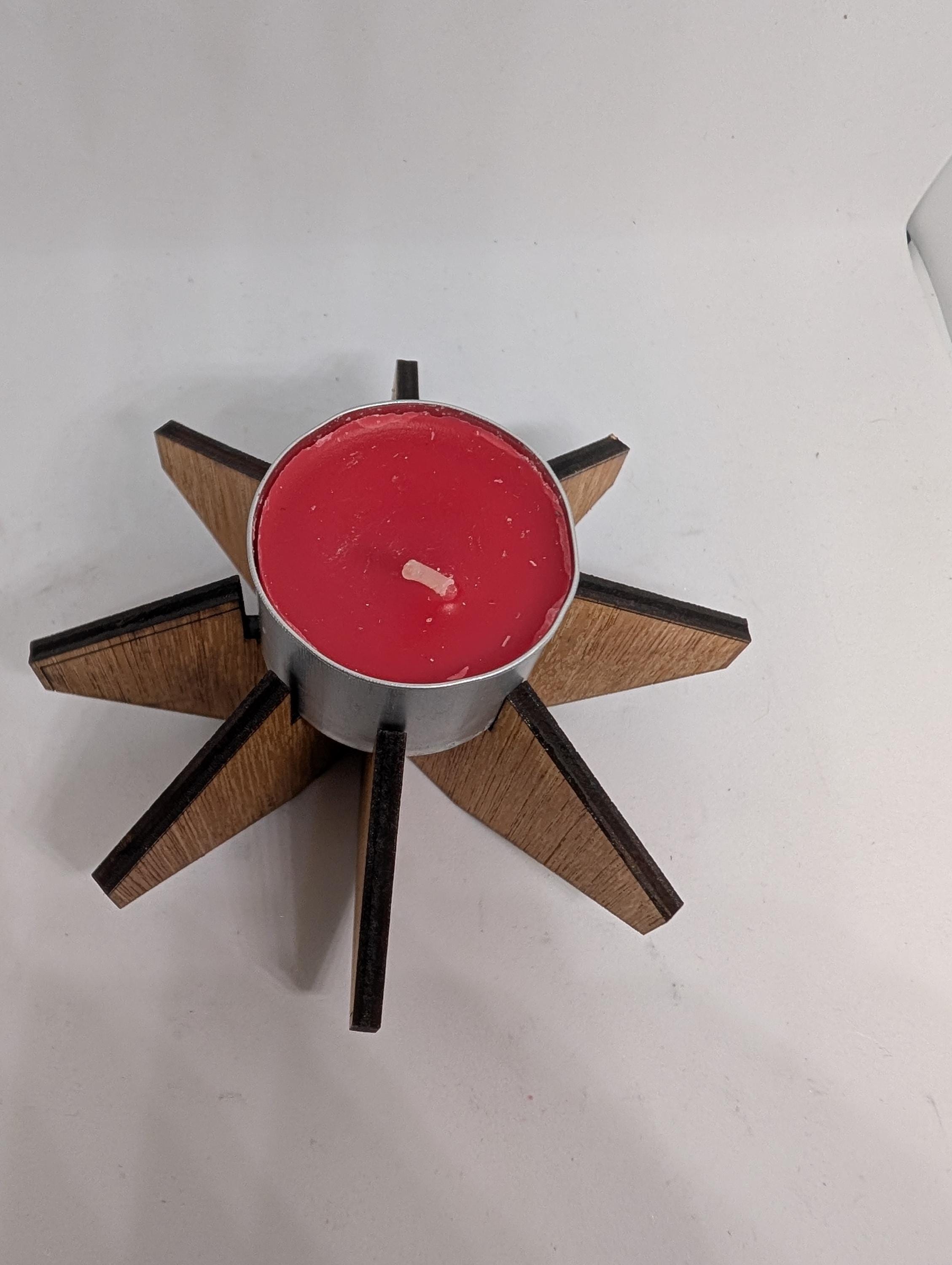 Handmade Laser Cut Tea Light Stands